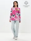 Лонгслив женский. Хлопок / Pinkie Pie pattern