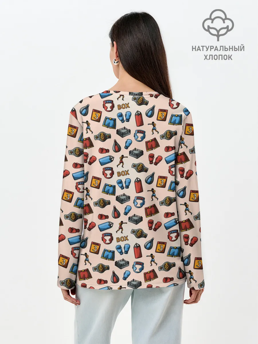 Лонгслив женский. Хлопок / Box