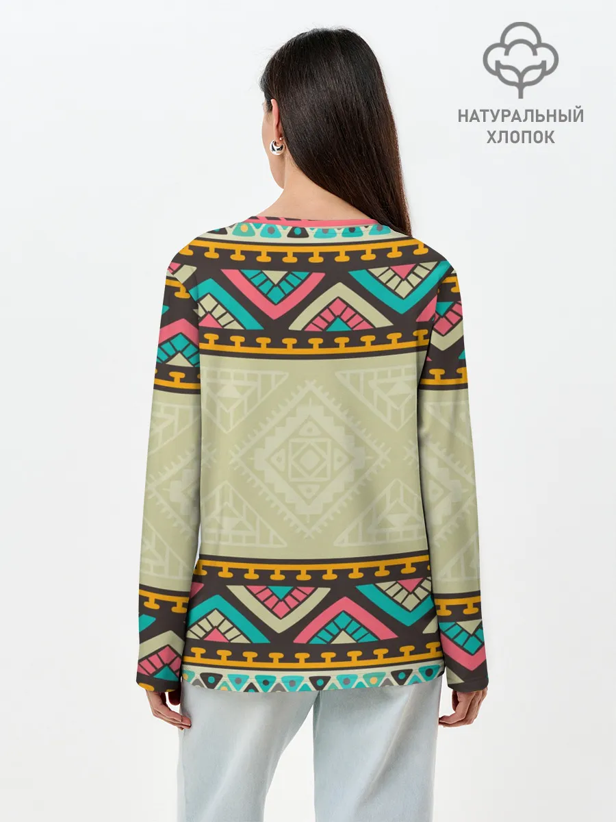 Лонгслив женский. Хлопок / АЛОХА ГАВАЙИ, ALOHA, SUMMER