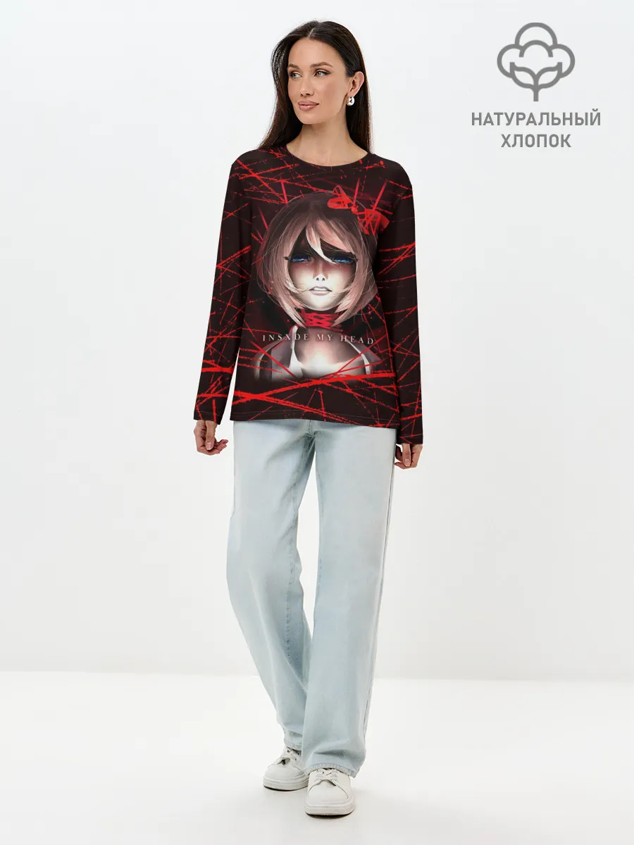 Лонгслив женский. Хлопок / Literature Club Саёри