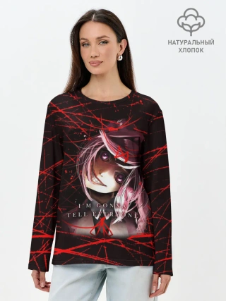 Лонгслив женский. Хлопок / Literature Club Нацуки