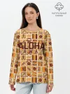 Лонгслив женский. Хлопок / АЛОХА ГАВАЙИ, ALOHA, SUMMER