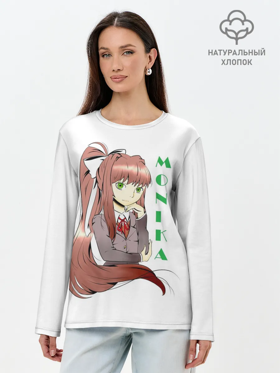 Лонгслив женский. Хлопок / Doki Doki MONIKA