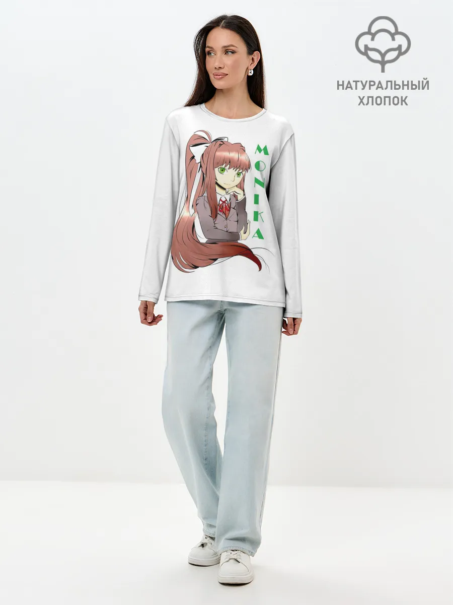 Лонгслив женский. Хлопок / Doki Doki MONIKA