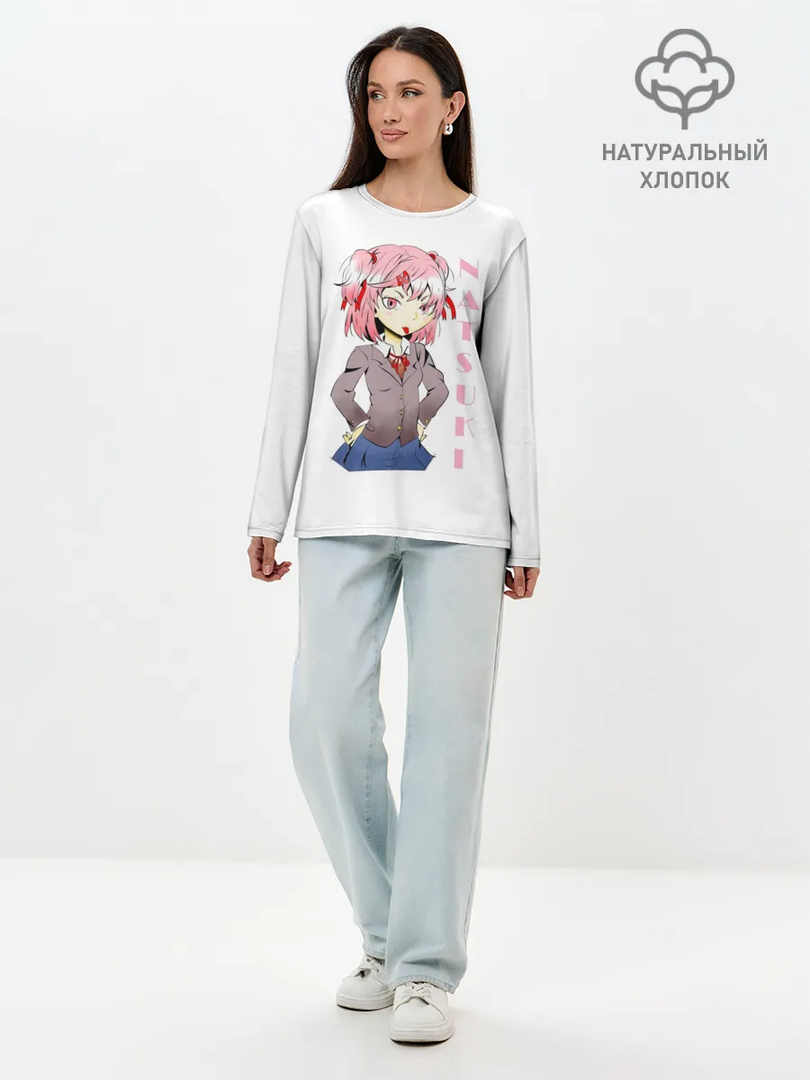 Лонгслив женский. Хлопок / Doki Doki NATSUKI