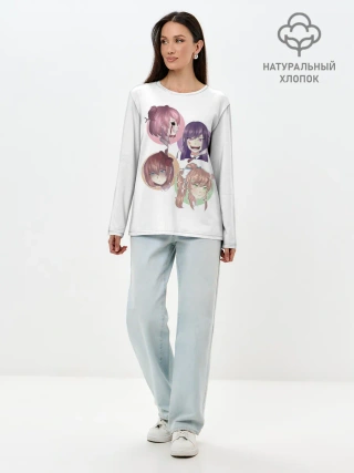 Лонгслив женский. Хлопок / Doki Doki Literature Club