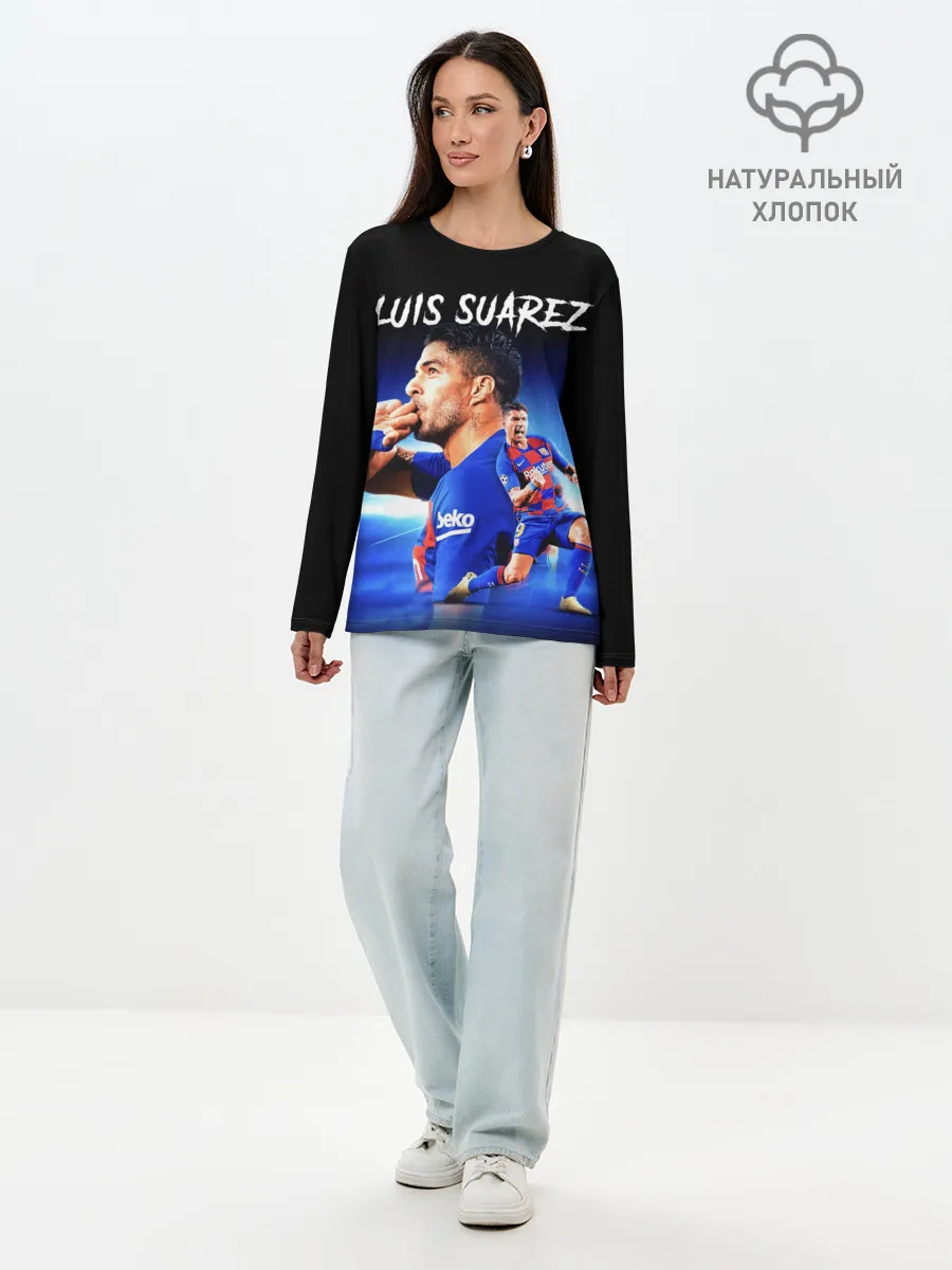 Лонгслив женский. Хлопок / LUIS SUAREZ / ЛУИС СУАРЕС