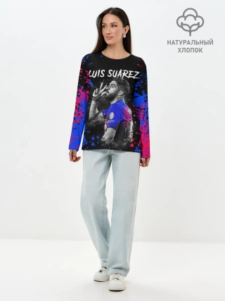 Лонгслив женский. Хлопок / ЛУИС СУАРЕС / БАРСЕЛОНА
