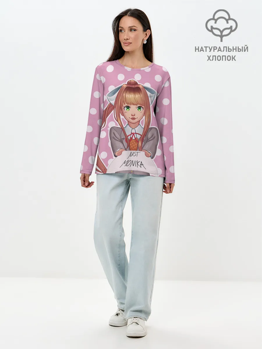 Лонгслив женский. Хлопок / Monika Pop Art