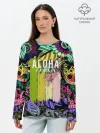 Лонгслив женский. Хлопок / АЛОХА ГАВАЙИ | ALOHA HAWAII