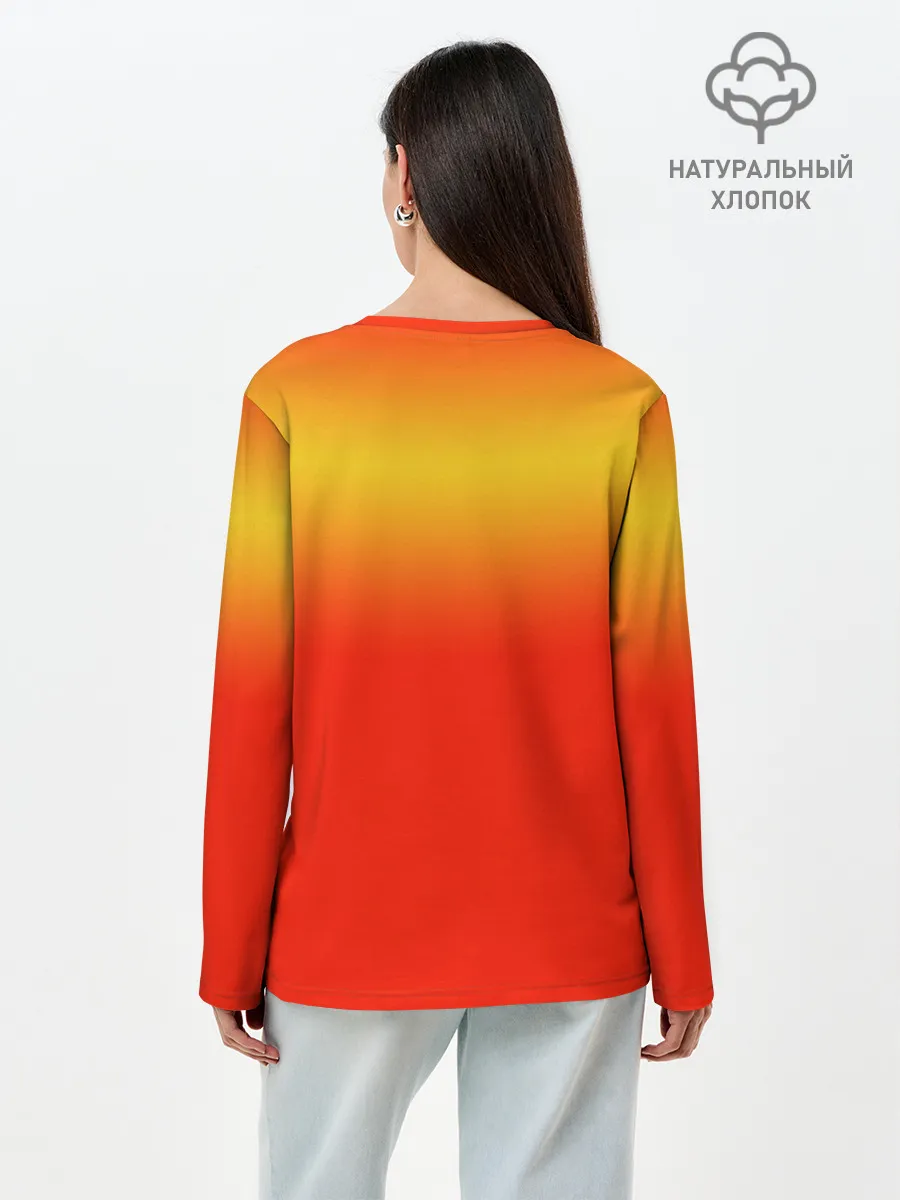 Лонгслив женский. Хлопок / Крутой футбол. Дейвис