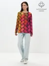 Лонгслив женский. Хлопок / Colorful weave