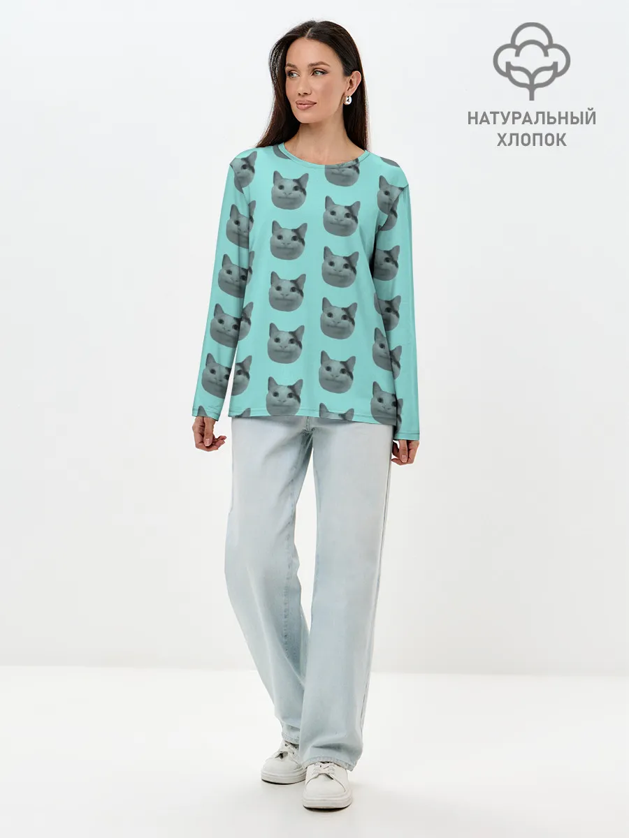 Лонгслив женский. Хлопок / ШТОШ