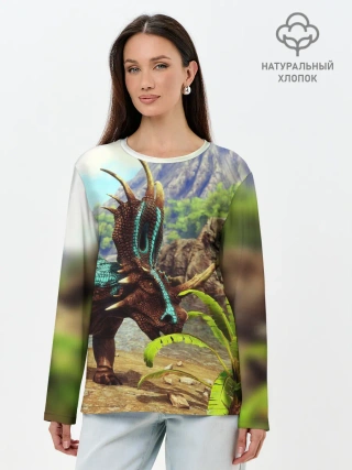 Лонгслив женский. Хлопок / Ark Survival | АРК СУРВИВАЛ