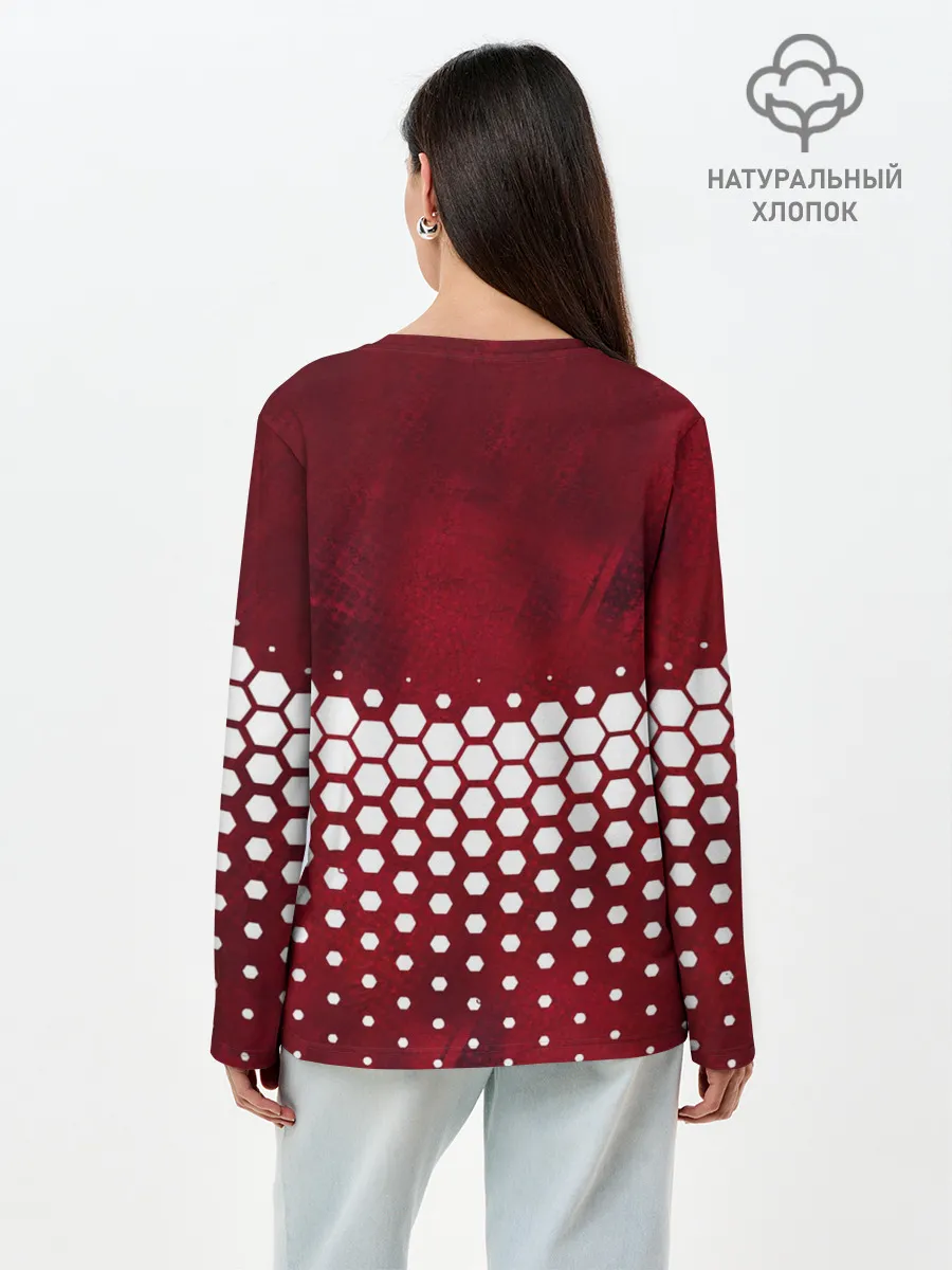 Лонгслив женский. Хлопок / РОБЕРТ ЛЕВАНДОВСКИ / БАВАРИЯ