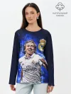 Лонгслив женский. Хлопок / ЛУКА МОДРИЧ / РЕАЛ МАДРИД