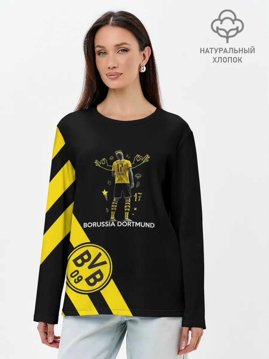Лонгслив женский. Хлопок / Холанд Боруссия