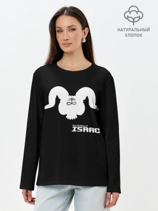 Лонгслив женский. Хлопок / The Binding of isaac Satan