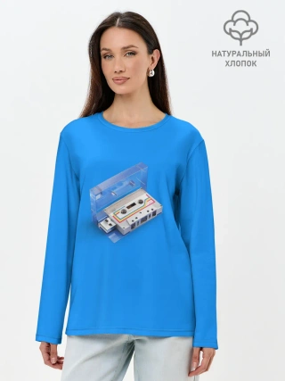 Лонгслив женский. Хлопок / РетРо КаСеТа