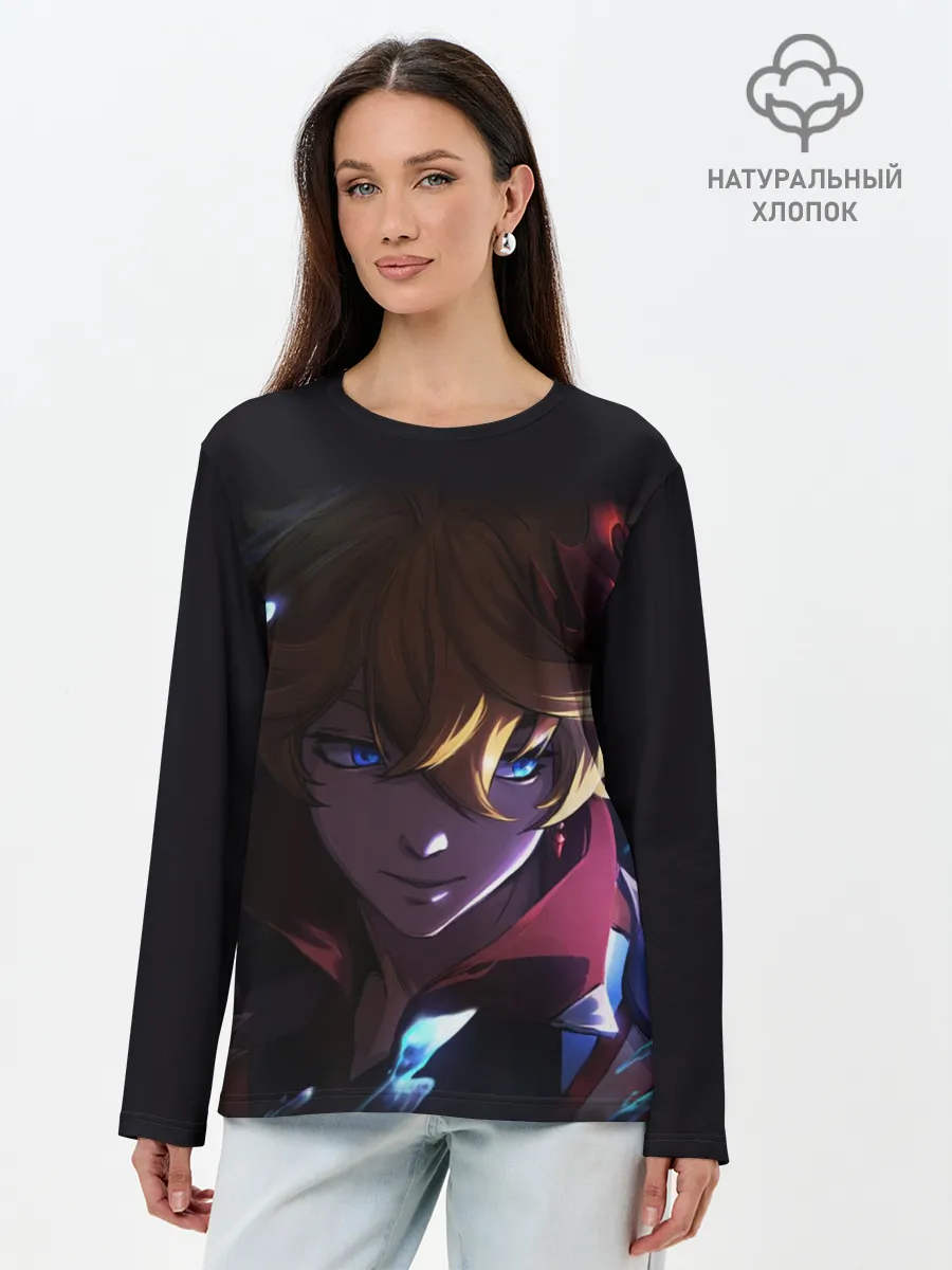 Лонгслив женский. Хлопок / ТАРТАЛЬЯ - GENSHIN IMPACT