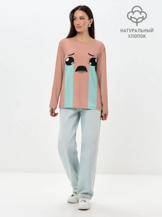 Лонгслив женский. Хлопок / Crying Isaac