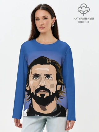 Лонгслив женский. Хлопок / Андреа Пирло