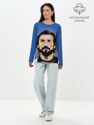 Лонгслив женский. Хлопок / Андреа Пирло