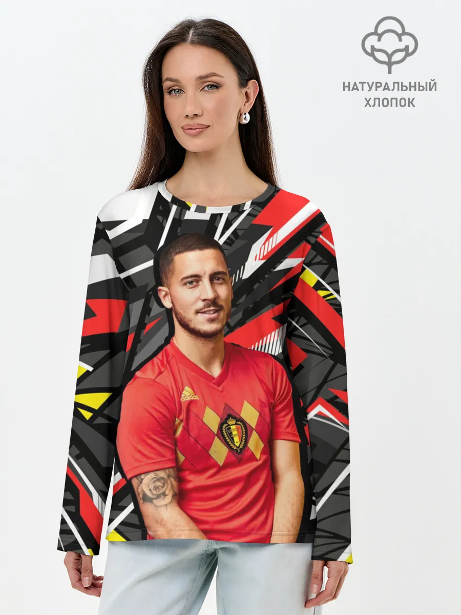 Лонгслив женский. Хлопок / Эден Азар