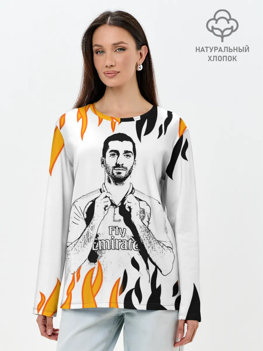 Лонгслив женский. Хлопок / Генрих Мхитарян