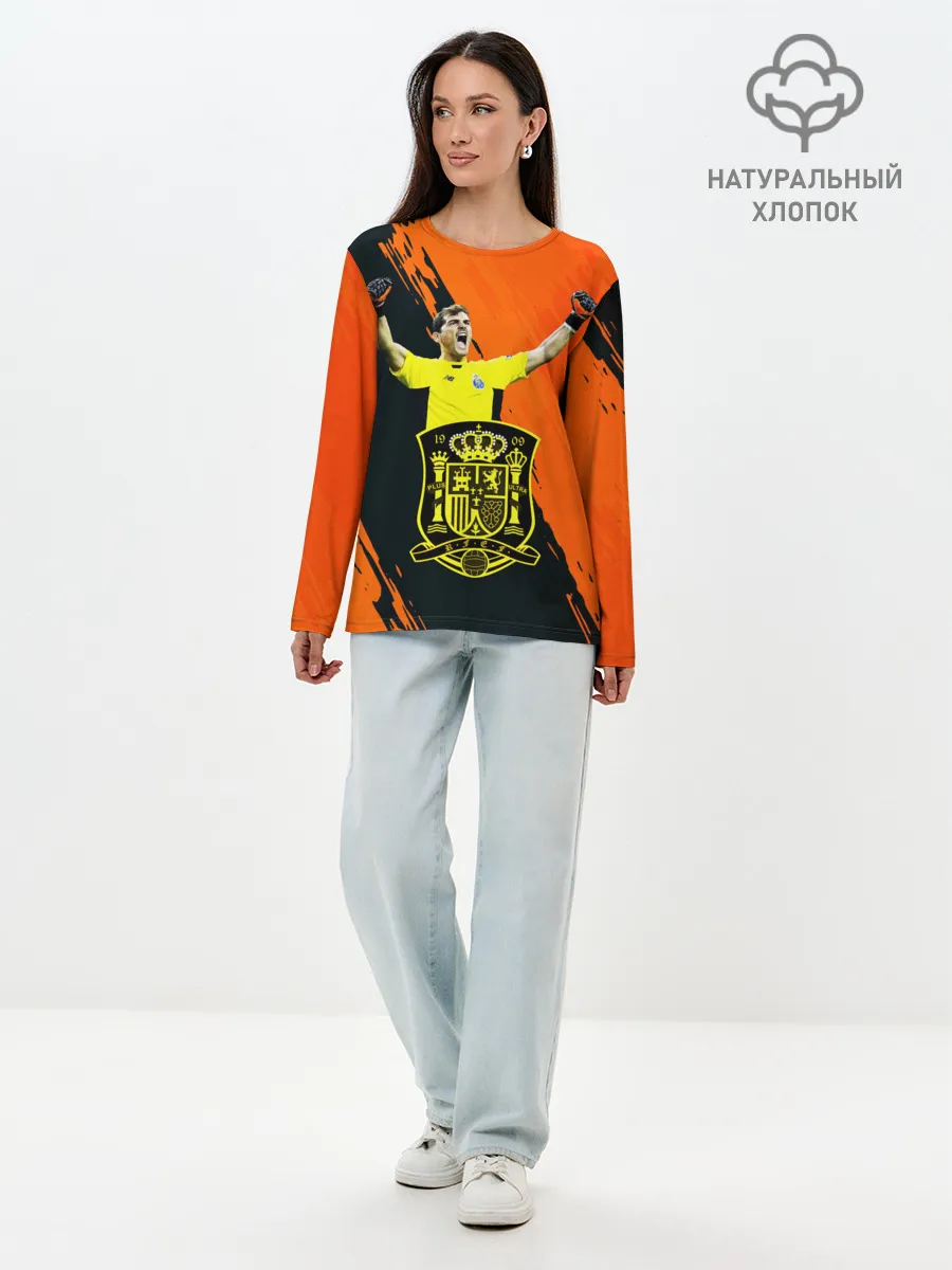 Лонгслив женский. Хлопок / Икер Касильяс/Iker Casillas
