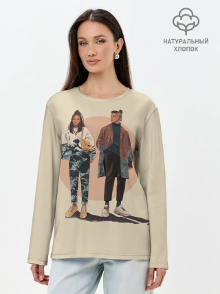 Лонгслив женский. Хлопок / Катара и Сокка