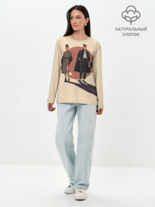 Лонгслив женский. Хлопок / Катара и Сокка