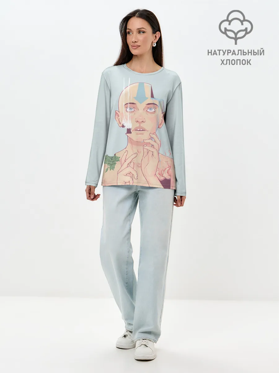 Лонгслив женский. Хлопок / The last airbender