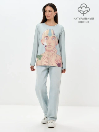 Лонгслив женский. Хлопок / The last airbender