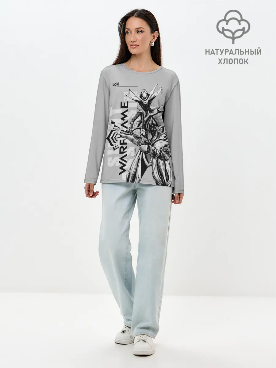 Лонгслив женский. Хлопок / loki