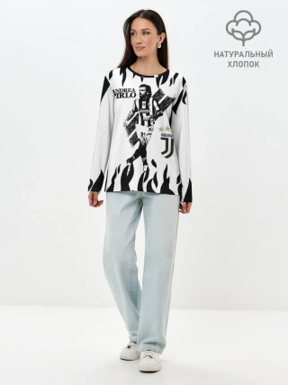 Лонгслив женский. Хлопок / Андреа Пирло/Andrea Pirlo