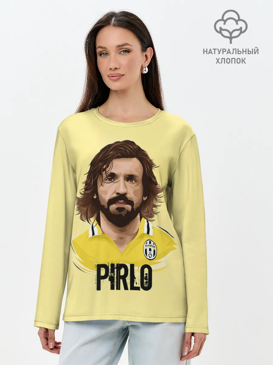 Лонгслив женский. Хлопок / Андреа Пирло