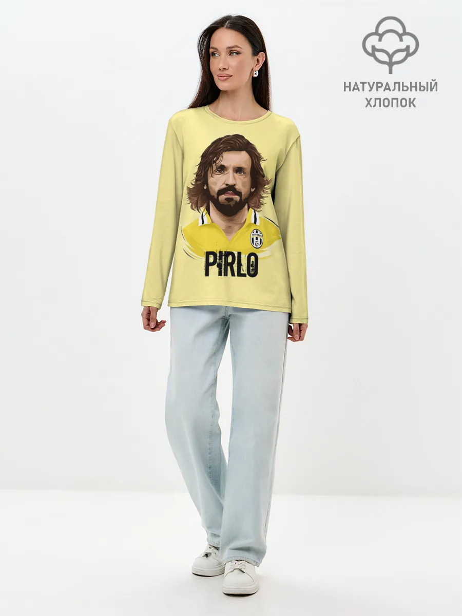 Лонгслив женский. Хлопок / Андреа Пирло
