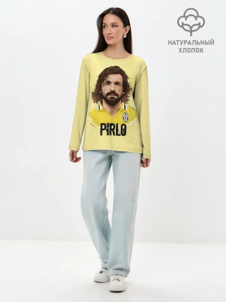 Лонгслив женский. Хлопок / Андреа Пирло