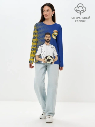 Лонгслив женский. Хлопок / СЕРХИО РАМОС / РЕАЛ МАДРИД