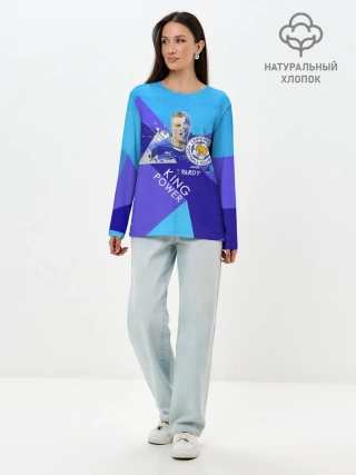 Лонгслив женский. Хлопок / Варди из Лестера