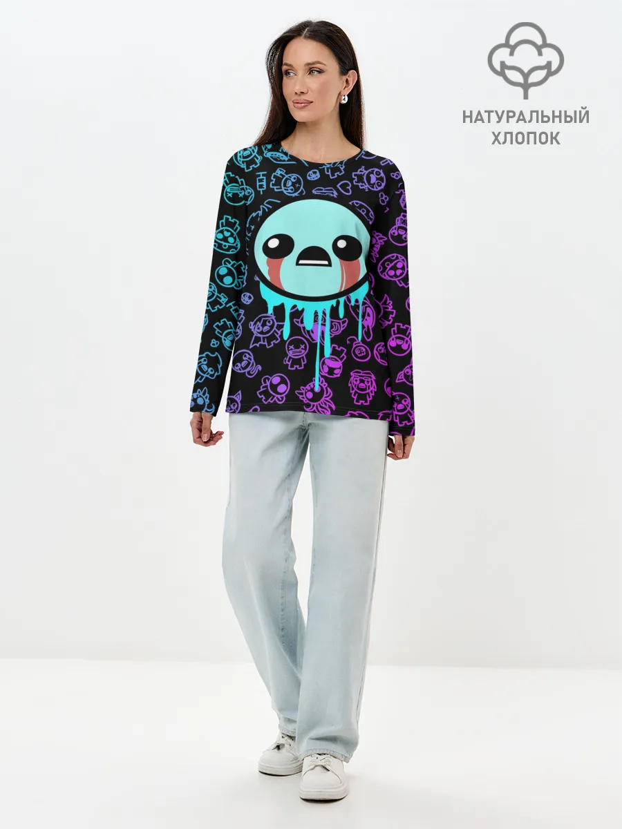 Лонгслив женский. Хлопок / Blue Isaac