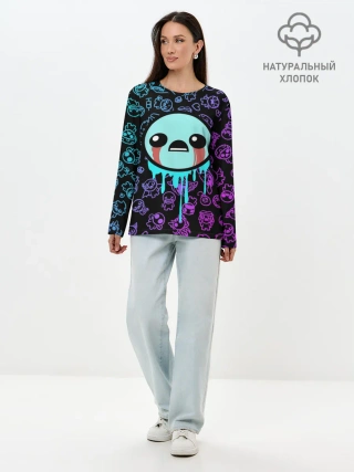 Лонгслив женский. Хлопок / Blue Isaac