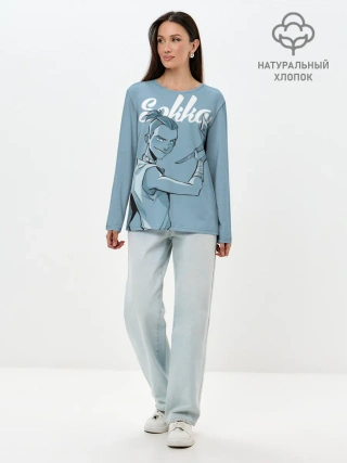 Лонгслив женский. Хлопок / Sokka