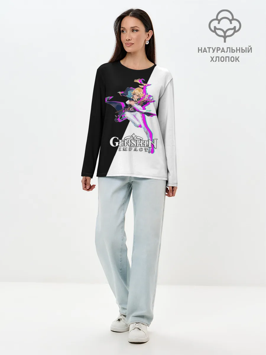 Лонгслив женский. Хлопок / GENSHIN IMPACT / JEAN