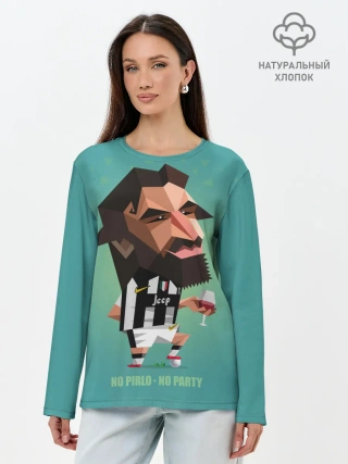 Лонгслив женский. Хлопок / Андреа Пирло