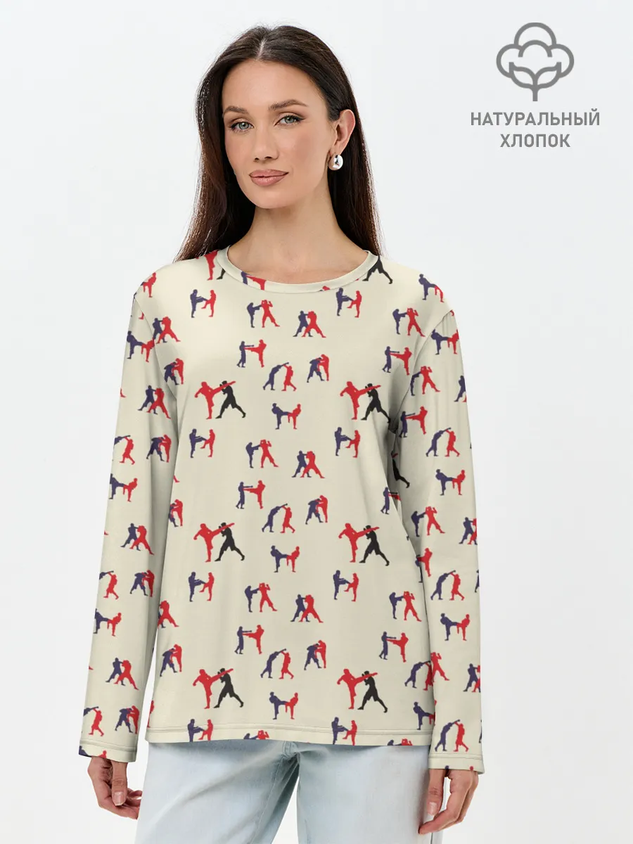 Лонгслив женский. Хлопок / ММА