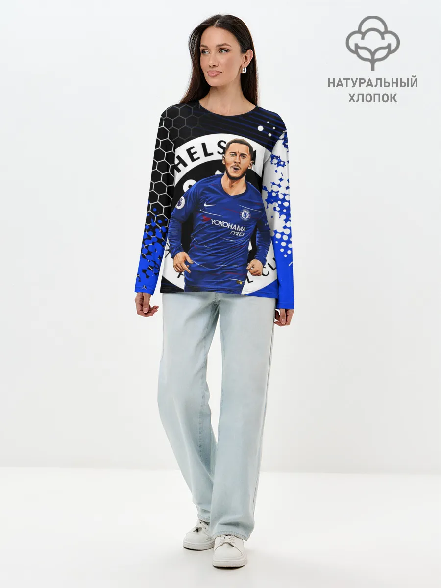 Лонгслив женский. Хлопок / ЭДЕН АЗАР / CHELSEA / ЧЕЛСИ