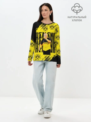 Лонгслив женский. Хлопок / ЭРЛИНГ ХОЛАНД / ERLING HAALAND