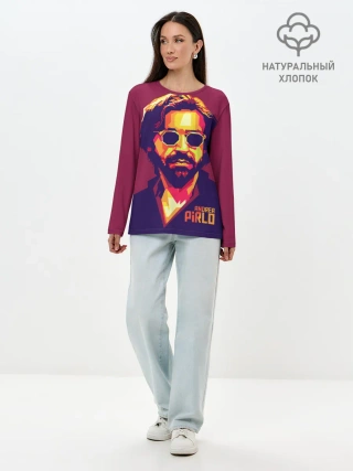 Лонгслив женский. Хлопок / Андреа Пирло